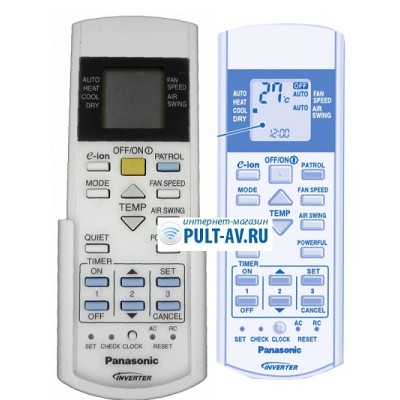 Пульт Panasonic A75C3177, A75C3006, для кондиционер Panasonic CS-XE9HKD