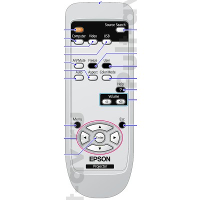 Пульт Epson EH-TW450, для проектор Epson
