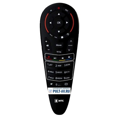 Пульт для IPTV HD приставка ZTE-В700V7 МГТС, МТС