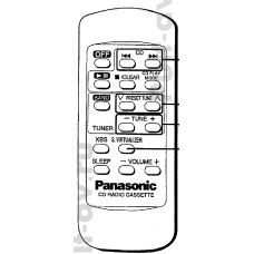 Пульт Panasonic EUR646550, для Stereo CD магнитолы Panasonic RX-DS18