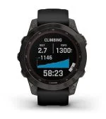 Умные часы Garmin Fenix 7s Solar 42 мм, серый с черным силиконовым ремешком черный — изображение 21