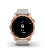 Умные часы Garmin Fenix 7s Solar 42 мм, серый с черным силиконовым ремешком черный — изображение 23