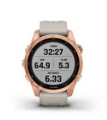 Умные часы Garmin Fenix 7s Solar 42 мм, серый с черным силиконовым ремешком черный — изображение 24