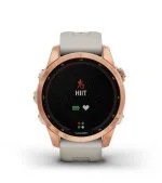 Умные часы Garmin Fenix 7s Solar 42 мм, серый с черным силиконовым ремешком черный — изображение 25