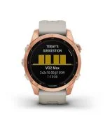 Умные часы Garmin Fenix 7s Solar 42 мм, серый с черным силиконовым ремешком черный — изображение 26