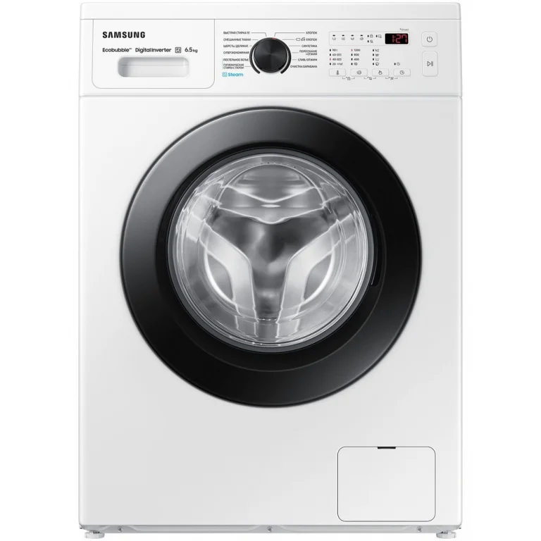 Стиральная машина Samsung WW65A4S21CE/LP, белый корпус/черный люк