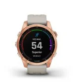 Умные часы Garmin Fenix 7s Solar 42 мм, серый с черным силиконовым ремешком черный — изображение 30