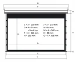 Kauber Blue Label Tensioned BT Cinema113" 16:9 141x250 см. дроп 50 см., Microperf MW — изображение 2