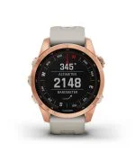 Умные часы Garmin Fenix 7s Solar 42 мм, серый с черным силиконовым ремешком черный — изображение 35