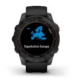 Умные часы Garmin Fenix 7s Solar 42 мм, серый с черным силиконовым ремешком черный — изображение 39