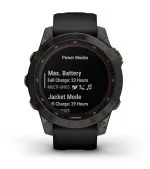 Умные часы Garmin Fenix 7s Solar 42 мм, серый с черным силиконовым ремешком черный — изображение 41