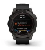 Умные часы Garmin Fenix 7s Solar 42 мм, серый с черным силиконовым ремешком черный — изображение 43
