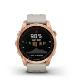 Умные часы Garmin Fenix 7s Solar 42 мм, серый с черным силиконовым ремешком черный — изображение 44