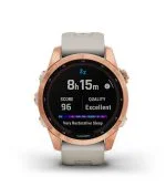 Умные часы Garmin Fenix 7s Solar 42 мм, серый с черным силиконовым ремешком черный — изображение 45