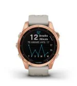 Умные часы Garmin Fenix 7s Solar 42 мм, серый с черным силиконовым ремешком черный — изображение 47