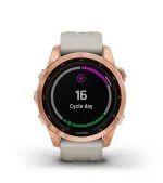 Умные часы Garmin Fenix 7s Solar 42 мм, серый с черным силиконовым ремешком черный — изображение 49