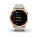 Умные часы Garmin Fenix 7S Solar 42 мм, цвета розовое золото с песочным силиконовым ремешком — изображение 6