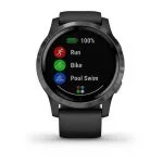 Умные часы Garmin Vivoactive 4 Wi-Fi NFC,45 мм серый/черный — изображение 3