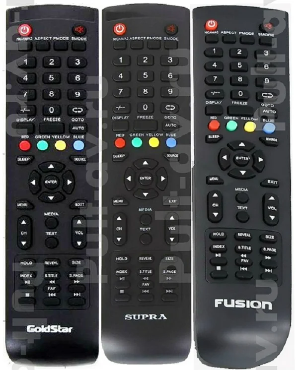 Пульт SUPRA Y-72C,Y-72C1, FUSION Y-72C,Y-72C1