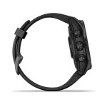 Умные часы Garmin Fenix 7s Solar 42 мм, серый с черным силиконовым ремешком черный — изображение 8