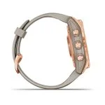 Умные часы Garmin Fenix 7S Solar 42 мм, цвета розовое золото с песочным силиконовым ремешком — изображение 10
