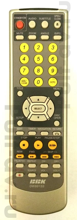 Пульт для DVD/RW-рекордер BBK DW9915S