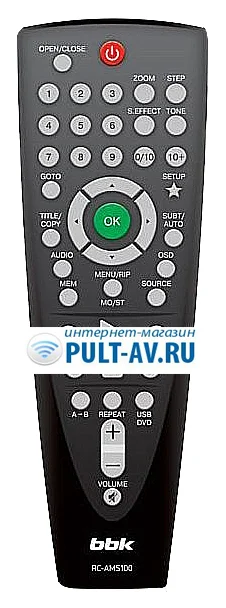 Пульт BBK RC-AMS100, для муз-центр BBK AMS100U, AMS103U, AMS303U