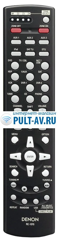 Пульт DENON RC-1070, для AV-ресивер DENON AVR-3808