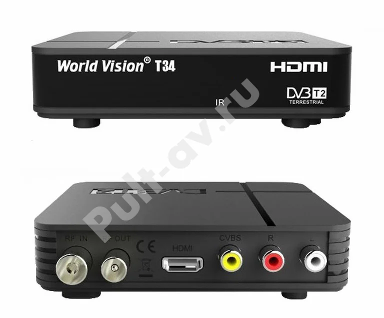 Цифровой эфирный ресивер DVB T2 World Vision T34