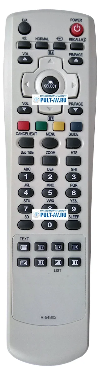 Пульт Daewoo R-54B02, для телевизор Daewoo DLT20W2