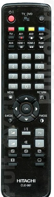 Оригинальный пульт HITACHI CLE981, для плазменный телевизор HITACHI 42PD9500TA