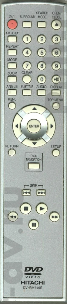 Пульт  HITACHI DV-RM745E, для DVD-плеер HITACHI DV-RM745E