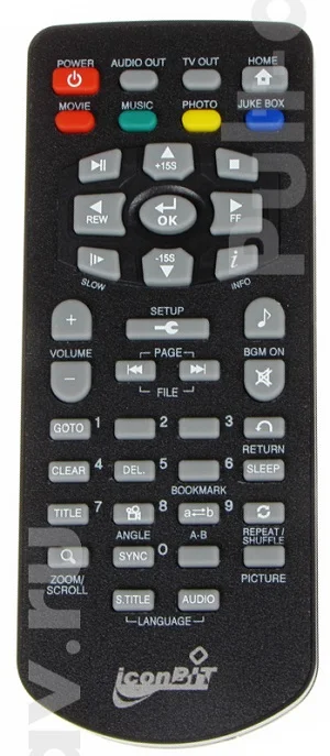 Пульт для мультимедийный плеер IconBit HD270HDMI
