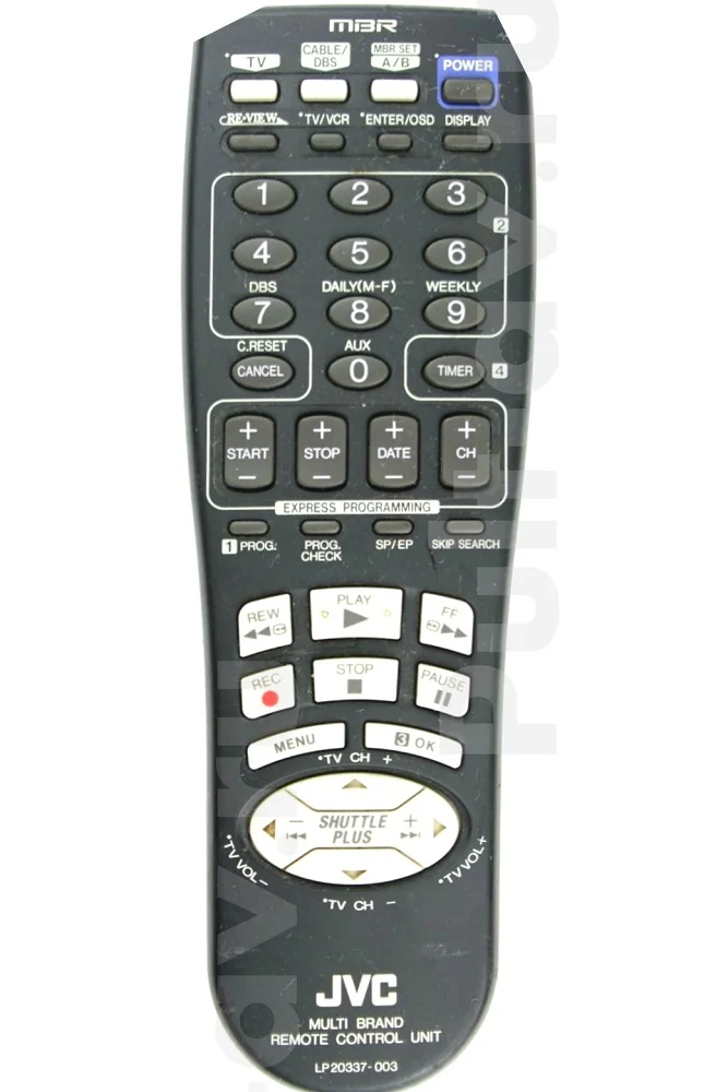 JVC LP20878-003, пульт для VHS-видеомагнитафон JVC HRS35000