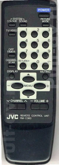JVC RM-C360, пульт для телевизор JVC AV-1411EE