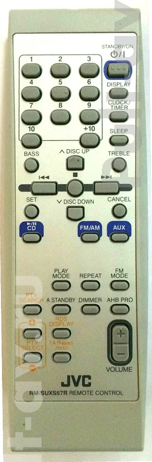 JVC RM-SUXS57R, пульт для музыкальный центр JVC CA-UXS57, SP-UXS57