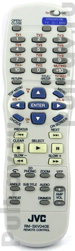 Пульт JVC RM-SXV040E, RMSXV038J, для DVD-плеер JVC XV-N55
