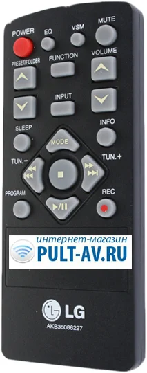 Оригинальный пульт LG AKB36086227, SB-74