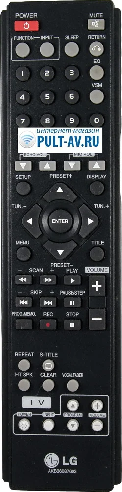 Пульт LG AKB36087603, домашний кинотеатр LG LH-T3530X, XH-T5032X