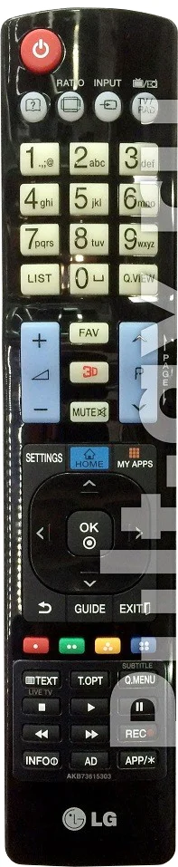 Пульт LG AKB73615303, AKB73615362, для телевизор LG 42LM620T