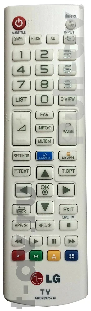 Пульт LG AKB73975716 (AKB73975758), для телевизор LG 32LB582