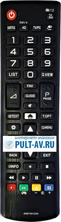 Не оригинальный пульт LG AKB74915346