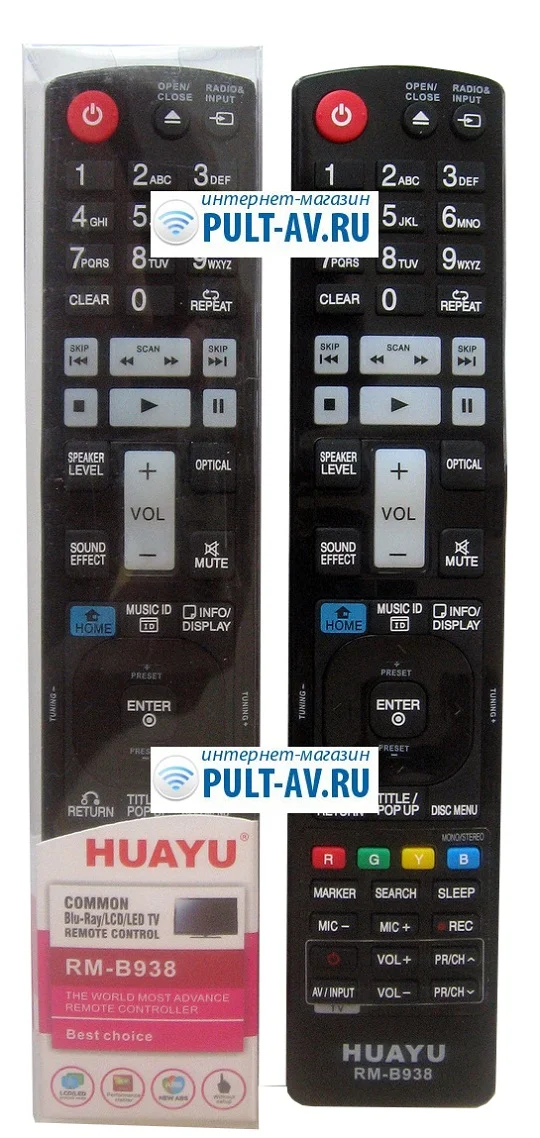 Пульт ДУ HUAYU LG RM-B938 BluRay-DVD