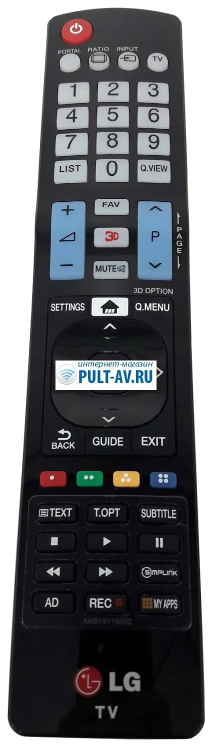 Пульт LG AKB74115502, для телевизор LG 42LM860V