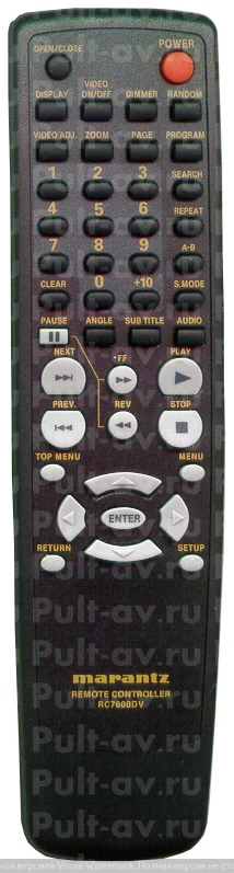 Оригинальный пульт MARANTZ RC7600DV, ZK000480R
