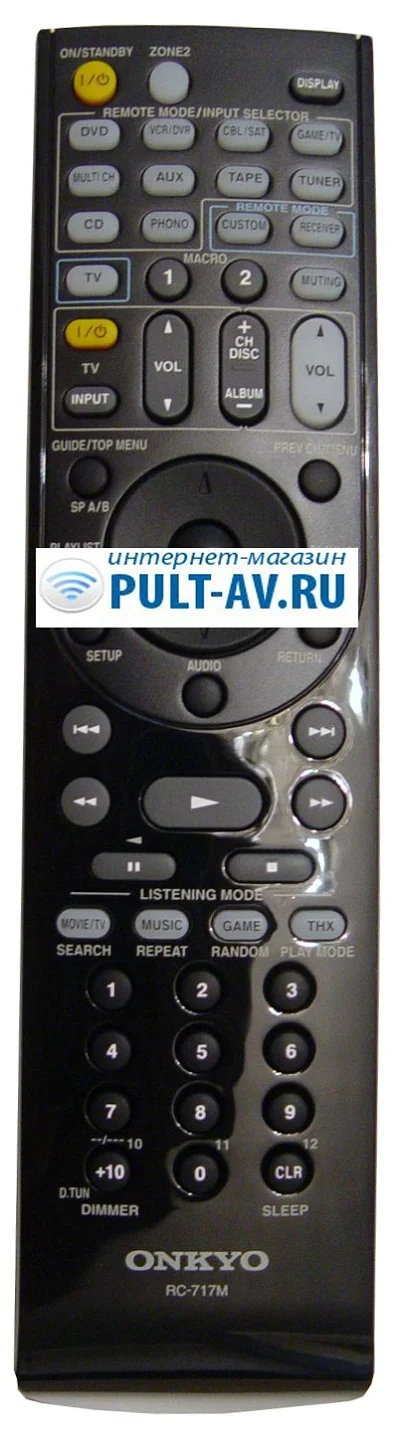 Пульт ONKYO RC-717M, для AV-ресивер ONKYO TX-SR806