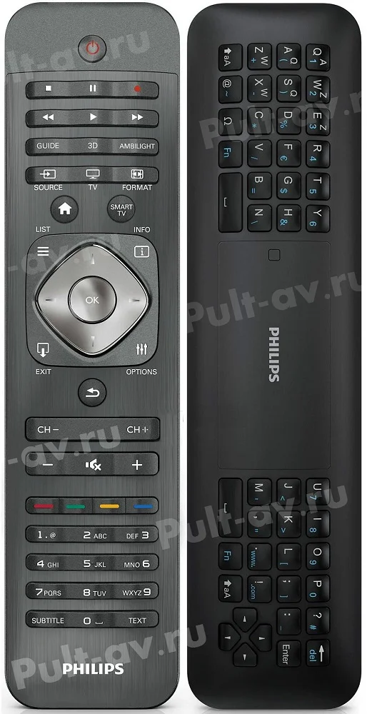 Пульт PHILIPS 242254990682, для телевизор PHILIPS 40PFL8007