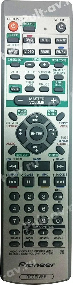 Пульт Pioneer AXD7355, для AV-ресивер Pioneer VSX-C501