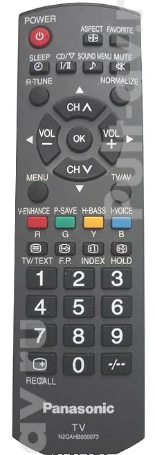 Оригинальный пульт Panasonic N2QAHB000073