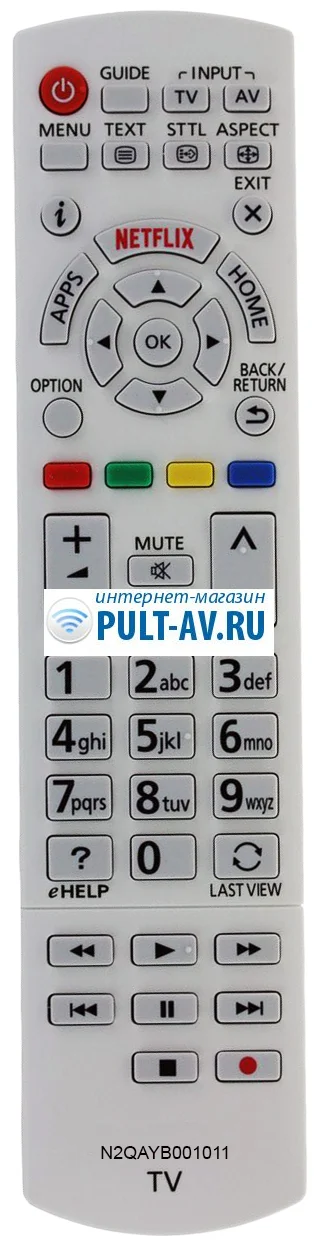 Не оригинальный пульт PANASONIC N2QAYB001011